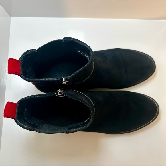 Aqua Flex Women’s Black Ankle Boots, Side Zipper, Size 36 - Picture 5 of 11